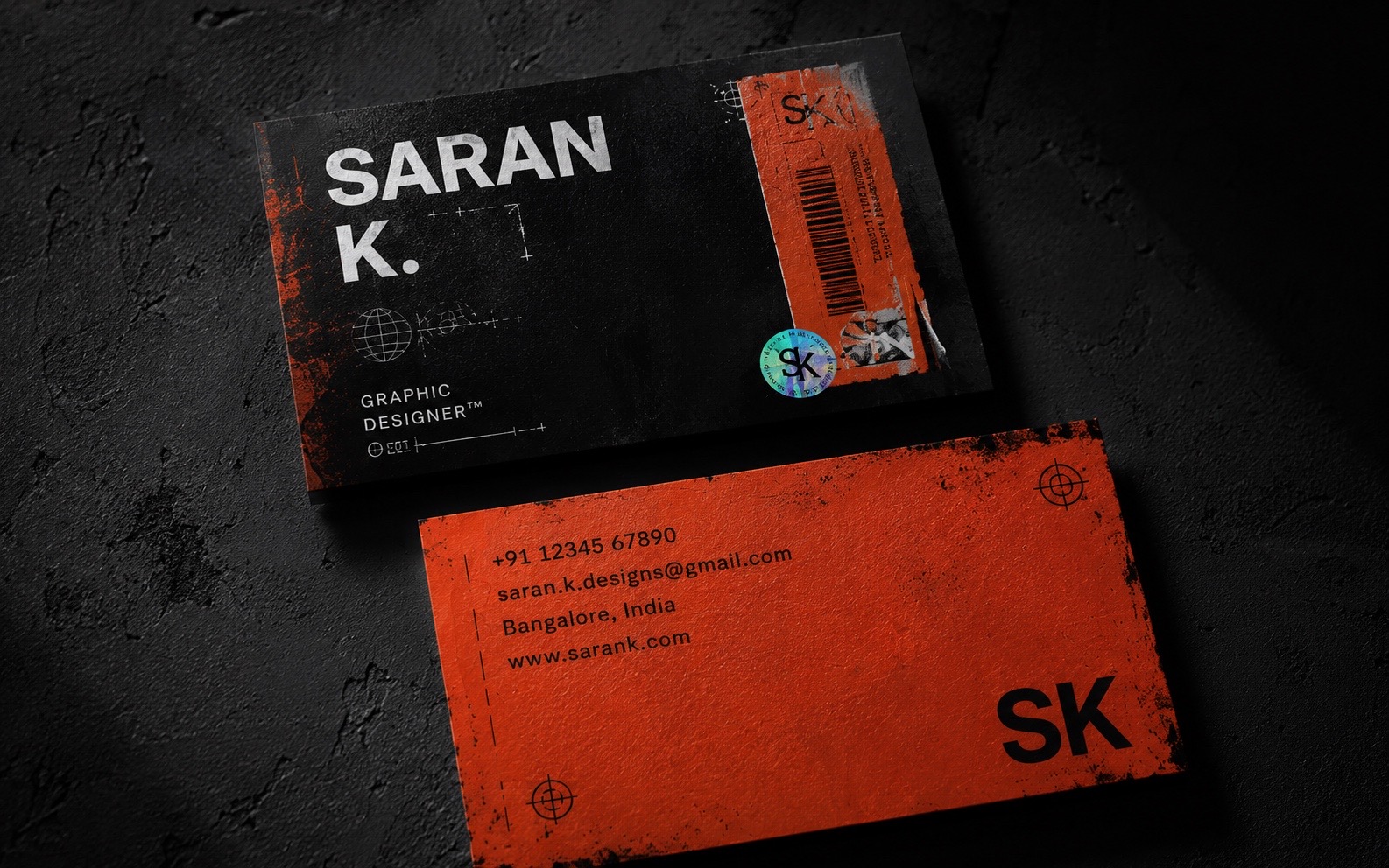 Red Industrial Card